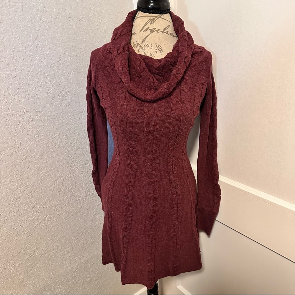 Athleta Dazzle Cowl Cashmere Blend Sweater Dress